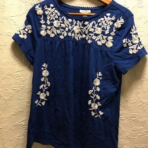 Charter Club Short Sleeve Top size Large